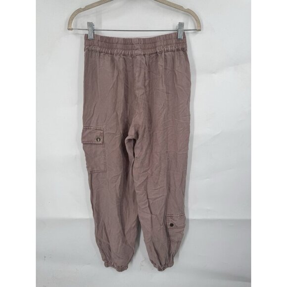 Anthropologie Cargo Jogger Pant Women Small Pink Grunge Retro Minimalist Preppy - Picture 2 of 10
